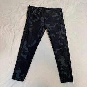 Prana camo mid calf workout yoga pilates‎ leggings with side pockets
